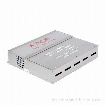 144W Centralized Power Supply for CCTV Cameras with Adjustable Voltage and 8-channel Output